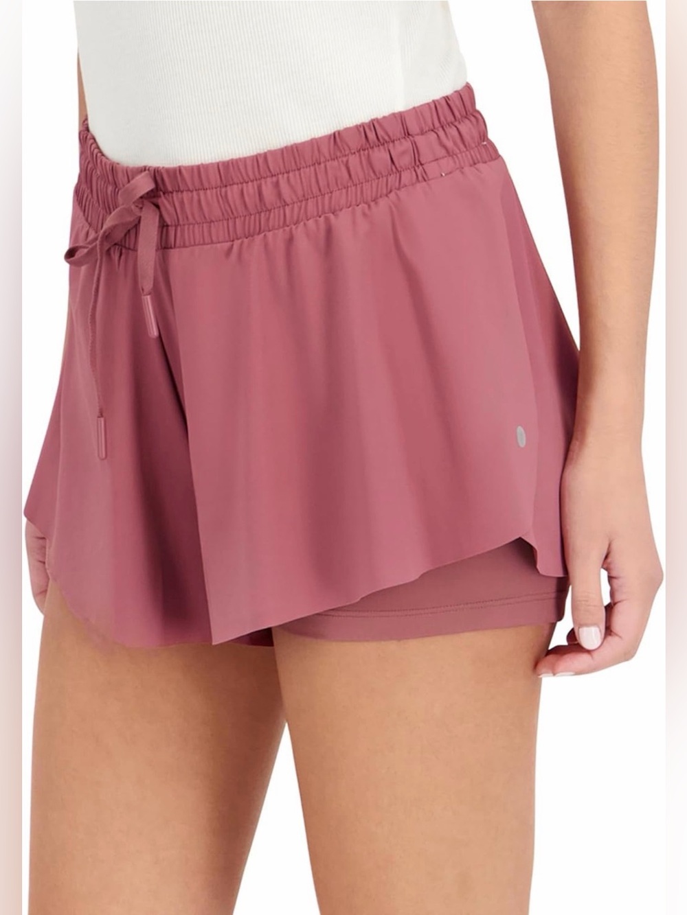 Harmony Balance Mauve Pink Skort Skirt Size S Yoga Bike Tennis Gym Shorts NWT